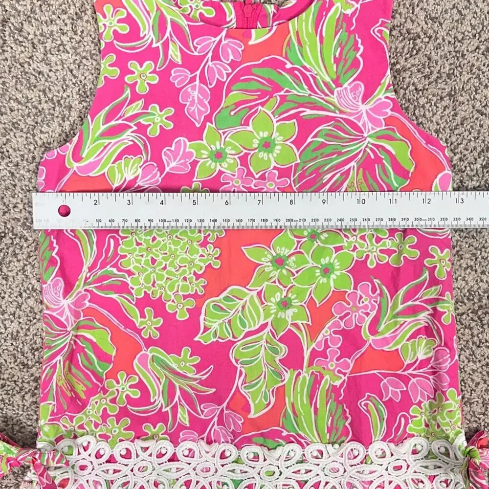 Lilly Pulitzer Girls 6 Preppy Coastal Resortwear Eyelet‎ Lace Bloomcore Tank Top